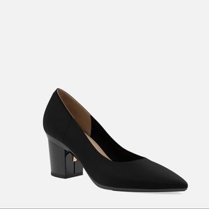 Pasion Footwear adjustable heel knit pump coal